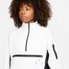 JORDAN WOMENS 23 ENGINEERED FLEECE LONG SLEEVE TOP WHITE/WHITE/BLACK