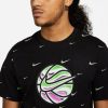 NIKE SWOOSH BALL HBR TEE BLACK