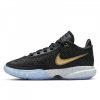 NIKE LEBRON XX KIDS SHOES (GS) BLACK/WHITE/PURE PLATINUM/METALLIC GOLD 385