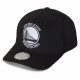 Mitchell & Ness Black & White Logo 110 Snapback Golden State Warriors BLACK