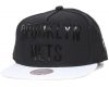 Mitchell & Ness Hide Snapback Brooklyn Nets WHITE/BLACK