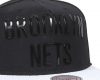 Mitchell & Ness Hide Snapback Brooklyn Nets WHITE/BLACK