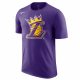 NBA X NIKE KIDS NBA LAKERS LEBRON JAMES CROWN TEE SS COURT PURPLE