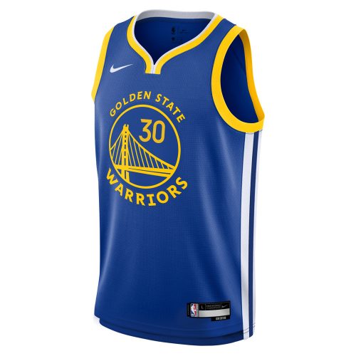 NIKE NBA GOLDEN STATE WARRIORS STEPHEN CURRY BOYS ICON SWINGMAN JERSEY RUSH BLUE L