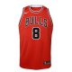 NIKE X NBA ZACH LAVINE CHICAGO BULLS SWINGMAN ICON JERSEY RED