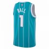 NIKE X NBA LAMELO BALL CHARLOTTE HORNETS BOYS SWINGMAN ICON JERSEY TEAL