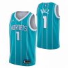 NIKE X NBA LAMELO BALL CHARLOTTE HORNETS BOYS SWINGMAN ICON JERSEY TEAL