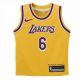 NIKE X NBA LEBRON JAMES LOS ANGELES LAKERS BOYS REPLICA ICON ROAD JERSEY YELLOW