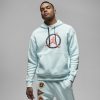 JORDAN FLIGHT MVP JUMPMAN GRAPHIC HOODIE GLACIER BLUE XL