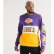 MITCHELL & NESS NBA LEADING SCORER FLEECE CREW SWEATSHIRT PURPLE/YELLOW