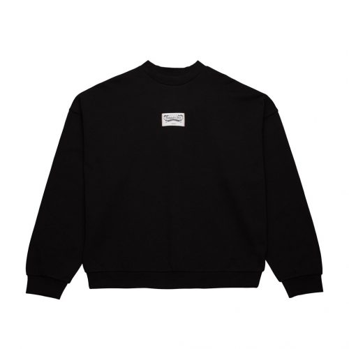 Mitchell & Ness Branded M&N Oversized Crewneck Black