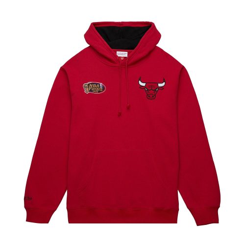 MITCHELL & NESS Premium N&N Player Fleece Vintage Logo Chicago Bulls Dennis Rodman Scarlet L