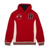 MITCHELL & NESS CHICAGO BULLS NBA TEAM LEGACY FRENCH TERRY HOODIE SCARLET