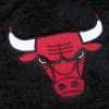 MITCHELL & NESS CHICAGO BULLS NBA POLAR FLEECE 1/4 ZIP PULLOVER HOODIE BLACK XL