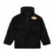 MITCHELL & NESS LOS ANGELES LAKERS NBA POLAR FLEECE 1/4 ZIP PULLOVER HOODIE BLACK L