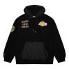 MITCHELL & NESS NBA TEAM OG 2.0 FLEECE HOODIE VINTAGE LOGO LOS ANGELES LAKERS BLACK XL