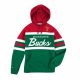 MITCHELL & NESS HEAD COACH MILWAUKEE BUCKS HOODY RED/GREEN