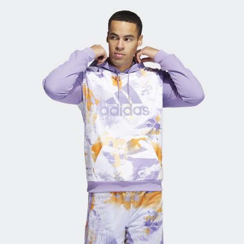 ADIDAS ALLOVER PRINT MESH HOODIE WHITE/MAGLIL