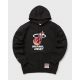 MITCHELL & NESS MIAMI HEAT Mens Hooded Short Sleeve