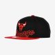 MITCHELL & NESS NBA CHICAGO BULLS LOW BIG FACE SNAPBACK HWC BLACK / RED