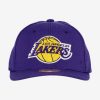 MITCHELL & NESS NBA LOS ANGELES LAKERS TEAM GROUND 2.0 STRETCH SNAPBACK PURPLE