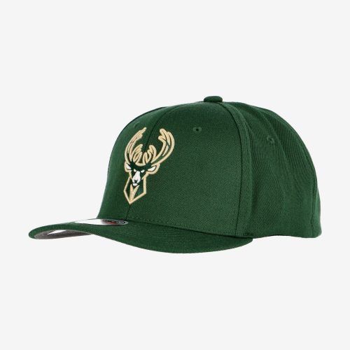 MITCHELL & NESS NBA MILWAUKEE BUCKS TEAM GROUND 2.0 STRETCH SNAPBACK GREEN