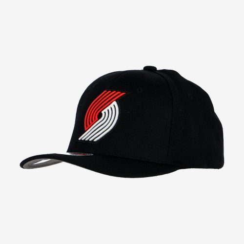 MITCHELL & NESS NBA PORTLAND TRAIL BLAZERS TEAM GROUND 2.0 STRETCH SNAPBACK BLACK