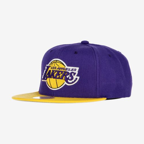 MITCHELL & NESS NBA LOS ANGELES LAKERS TEAM 2 TONE 2.0 SNAPBACK PURPLE  / YELLOW