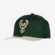 MITCHELL & NESS NBA MILWAUKEE BUCKS TEAM 2 TONE 2.0 STRETCH SNAPBACK Green / Tan