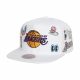 MITCHELL & NESS NBA LOS ANGELES LAKERS HAND DRAWN SNAPBACK WHITE