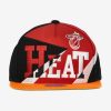 MITCHELL & NESS MIAMI HEAT Mens High Crown Structured Snapback Red/BLACK