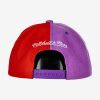 MITCHELL & NESS TORONTO RAPTORS Mens High Crown Structured Snapback Purple/RED