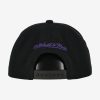 MITCHELL & NESS LOS ANGELES LAKERS Mens High Crown Structured Snapback Black/YELLOW