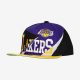 MITCHELL & NESS LOS ANGELES LAKERS Mens High Crown Structured Snapback Purple/YELLOW