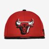 MITCHELL & NESS CHICAGO BULLS Mens High Crown Structured Snapback Red / Black / BLK