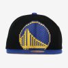 MITCHELL & NESS GOLDEN STATE WARRIORS Mens High Crown Structured Snapback Black