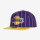 MITCHELL & NESS LOS ANGELES LAKERS TEAM PIN SNAPBACK Purple