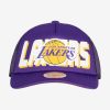 MITCHELL & NESS LOS ANGELES LAKERS BILLBOARD TRUCKER SNAPBACK Purple