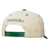 Mitchell & Ness NBA Retro Type Pro Snapback Boston Celtics Off White