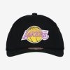 MITCHELL & NESS LOS ANGELES LAKERS Mens 6 Panel High Crown Structured Snapback Black