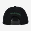 MITCHELL & NESS MILWAUKEE BUCKS Mens 6 Panel High Crown Structured Snapback Black