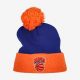 MITCHELL & NESS NEW YORK KNICKS Mens Knit Pom - Cuff Blue