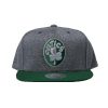 Mitchell & Ness FLEECE CLEAR LOGO SNAPBACK HWC BOSTON CELTICS GREY/GREEN