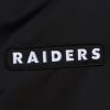 Mitchell & Ness NFL Team Leader Satin Bomber Vintage Logo Oakland Raiders Black XXL