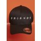 MERCHCODE FRIENDS LOGO FLEXFIT CAP BLACK