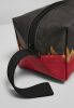 MISTER TEE FLAME PRINT COSMETIC POUCH BLACK/RED