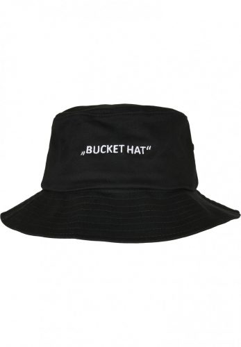 MISTER TEE LETTERED BUCKET HAT BLACK