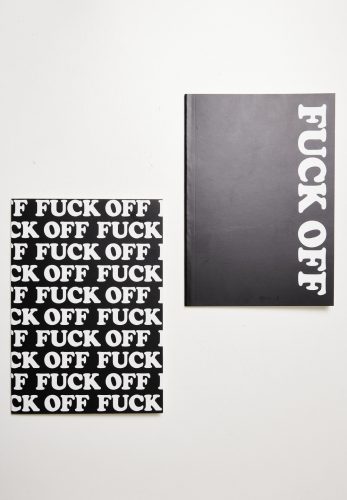 MISTER TEE FUCK OFF EXERCISE BOOK 2-PACK BLACK/WHITE