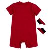 JORDAN KIDS 23 ROMPER & BOOTIE SET GYM RED