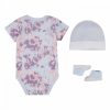 JORDAN SPORT DNA SEASONAL AOP BODYSUIT+HAT+BOOTIE FOOTBALL GREY